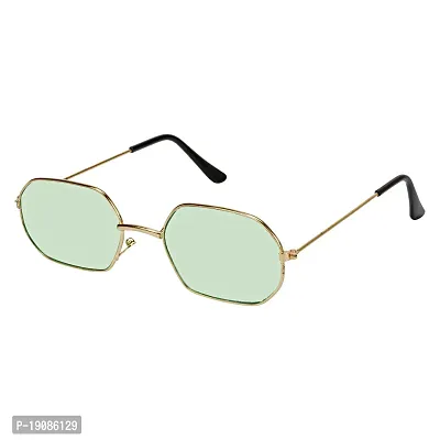 Retro Square Sunglasses  (For Men  Women, Green)