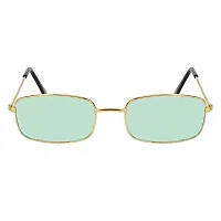 Retro Square Sunglasses  (For Men  Women, Green)-thumb1