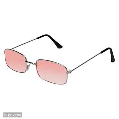 Retro Square Sunglasses  (For Men  Women, Pink)