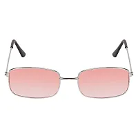 Retro Square Sunglasses  (For Men  Women, Pink)-thumb1