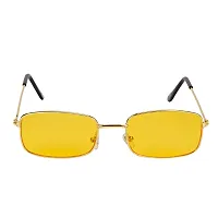 Retro Square Sunglasses  (For Men  Women, Yellow)-thumb1
