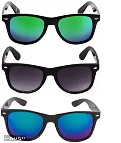 Wayfarer Sunglasses  (For Men  Women, Blue, Grey)