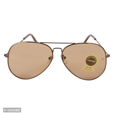 Aviator Sunglasses  (For Men  Women, Brown)-thumb0