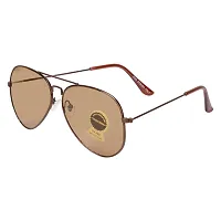 Aviator Sunglasses  (For Men  Women, Brown)-thumb1