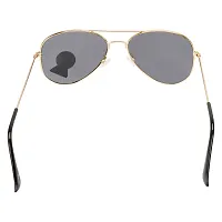 Aviator Sunglasses  (For Men  Women, Black)-thumb1