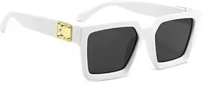 Retro Square Sunglasses  (For Men  Women, Black)-thumb2