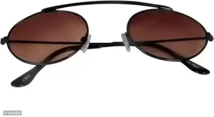 Wayfarer, Oval Sunglasses  (For Men  Women, Brown)-thumb4