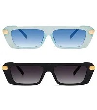 Trendy Retro Square Sunglasses Pack Of 2-thumb3