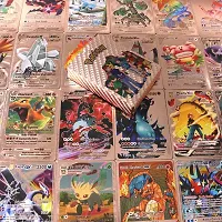 Salpitoys pokemon rose gold  55 PCS Deck Box Gold Foil Card Assorted Cards （11 GX Rare Cards 13 V Series Cards 16 Vmax Rares,2 EX Card, 6 Common Card, and 7 Tag Cosplay Cards-thumb3