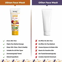 KURAIY Natural Ubtan Face Wash Cream Deep Moisturizing Cream Face wash Tube-thumb2