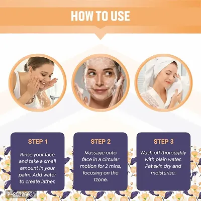 KURAIY Natural Ubtan Face Wash Cream Deep Moisturizing Cream Face wash Tube-thumb4