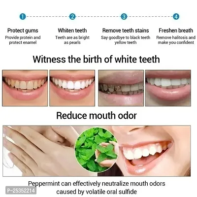 KURAIY Beautiful Whitening Tooth Powder Remove Plaque Stains Oral Hygiene Deep Cleaning Dental Bleach Fresh Breath Beauty Care Tools 100g-thumb4