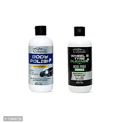 Combo Of Body Polish And Wheel And Tyre Cleaner(300ml + 300ml)-thumb0