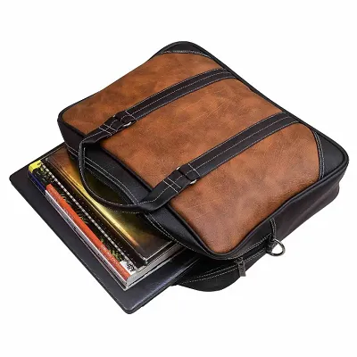 Laptop leather bag for women