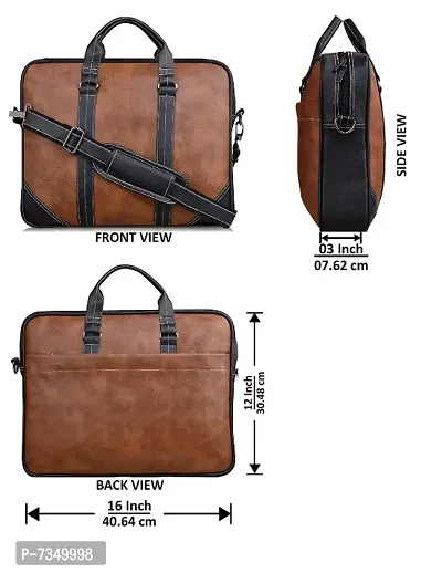 Laptop leather bag for women-thumb3