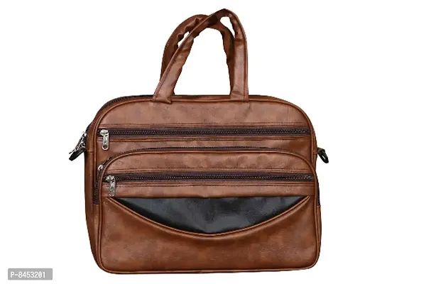 Trendy Messenger Leather Bag for Men and Women-thumb0