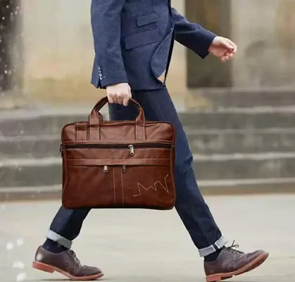 Stylish Leather Office Laptop Bags