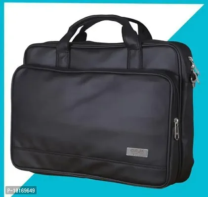 Solid Leatherette Office Laptop Bags-thumb0
