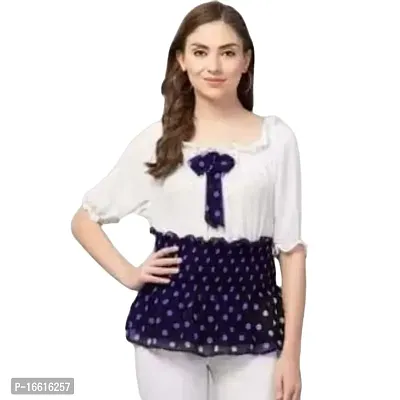 Thrifty Thread Women's Regular Fit Cotton Tow Color Trendy Tia Top-thumb0