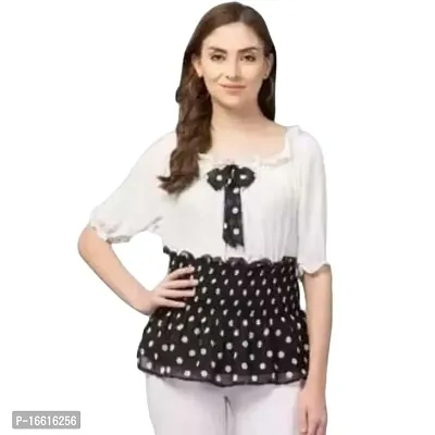 Thrifty Thread Women's Regular Fit Cotton Tow Color Trendy Tia Top-thumb0