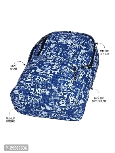 Luvoksi Abstract Women Casual Backpack Blue-thumb4