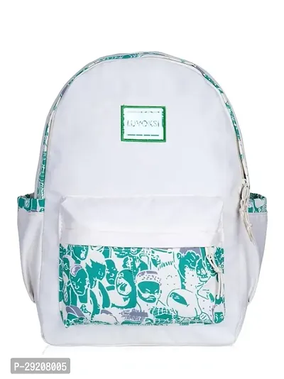 Luvoksi Grafilty Women Casual Backpack Green  White-thumb0