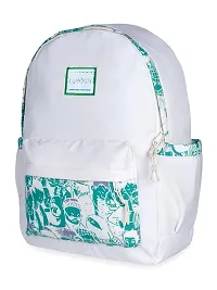 Luvoksi Grafilty Women Casual Backpack Green  White-thumb2