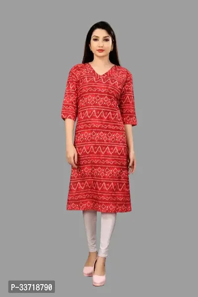 Fancy Crepe Printed Kurtas For Women-thumb0