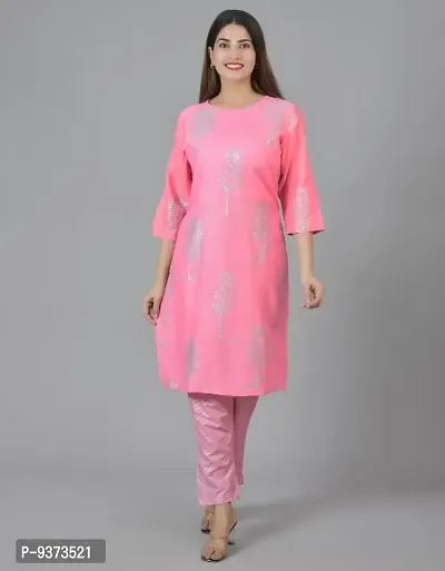 Woman Printed Ethnic Kurti With Pant