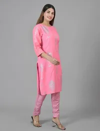 Woman Printed Ethnic Kurti With Pant-thumb2