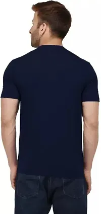 WHALEBONE Men's Cotton Regular Fit Super Combed Round Neck Half Sleeve Solid T-Shirt-thumb3