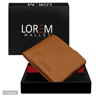 LOREM FZ01WL Men Tan Genuine Leather Wallet for Men