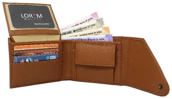 LOREM FZ01WL Men Tan Genuine Leather Wallet for Men-thumb3