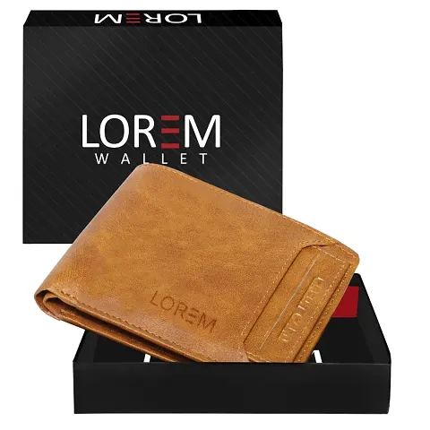 Stylish Artificial Leather Solid Compartments Wallet For Men