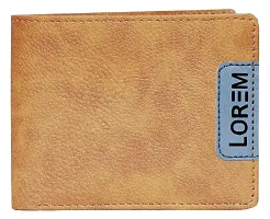 LOREM Mens Designer Foam Leather Wallet (Orange)-PE-WL11-thumb1