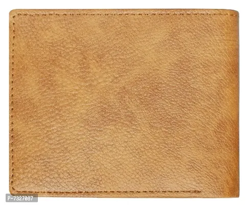 LOREM Mens Designer Foam Leather Wallet (Orange)-PE-WL11-thumb3