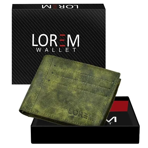 Stylish Artificial Leather Solid 5 Compartments Wallet For Men