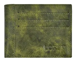 Lorem Green Men Outside ATM Slots Artificial Leather Wallet | Stylish Artificial Leather Wallet for Mens | Genuine Artificial Leather Mens Wallet ( Fz-Wl17 )-thumb1