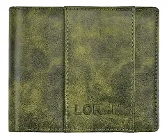 LOREM Mens Leather Wallet (Green)-PE-WL18-thumb1