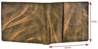 LOREM Mens Leather Wallet (Brown)-PE-WL20-thumb4