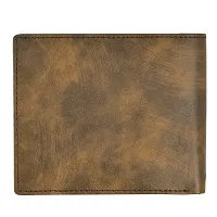 LOREM Brown Multiple Card Slots Bi-Fold Faux Leather 11 ATM Card Slots Wallet for Men WL25-thumb4