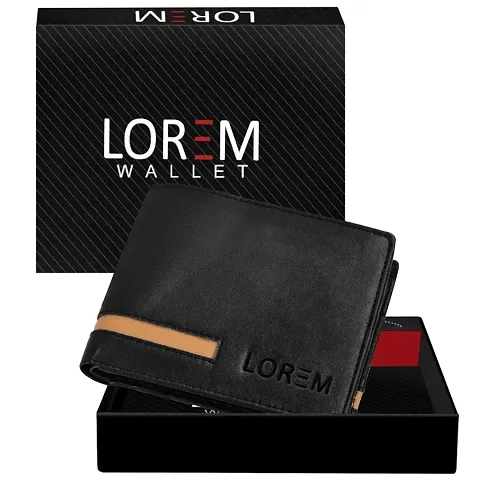 Stylish Artificial Leather Solid Compartments Wallet For Men