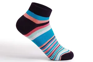 Womens Ankle Length Cotton Socks (Pack of 1) (Multicolored)-thumb3