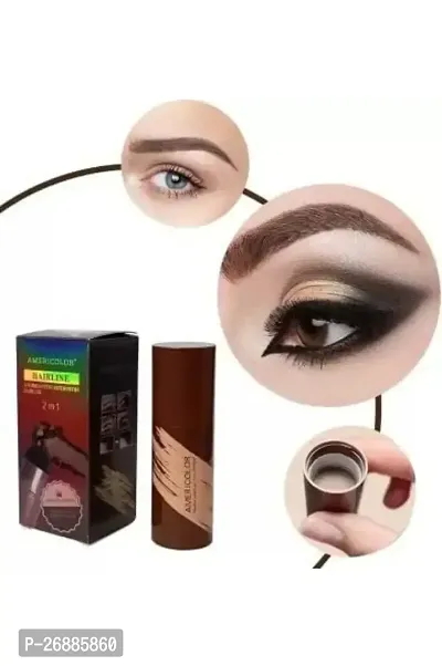 2 in1 Light Brown Hair  Eyebrow Renewing Eye Shadow, Shaping, Hairline Powder-thumb3