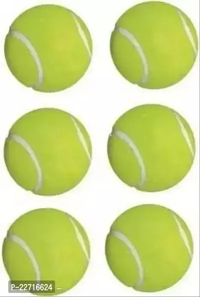 Green Wollen Tennis Ball Pack Of 6-thumb0