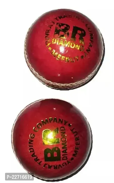 2 Piece Red Leather Ball Pack Of 2