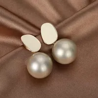 Fashion Big Pearl Drop Earrings-thumb1