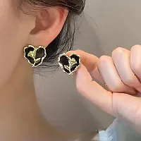 Heart Flower Earrings for Women  Girls-thumb4