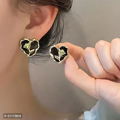 Heart Flower Earrings for Women  Girls-thumb5