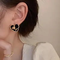 Heart Flower Earrings for Women  Girls-thumb2